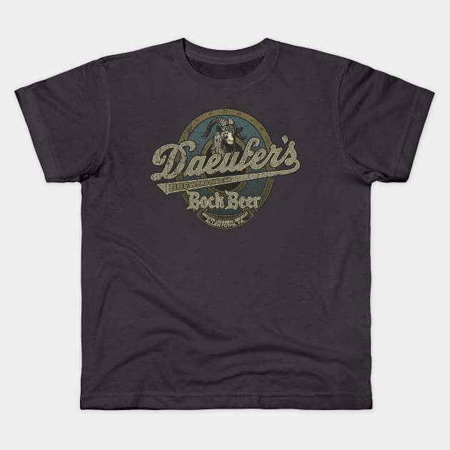 Daeufer's Bock Beer 1848 Kids T-Shirt by JCD666